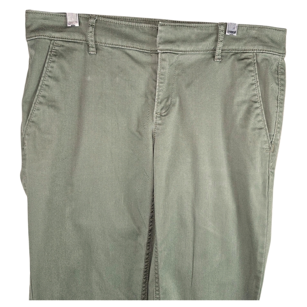 Loft Olive Green Straight Leg Chinos In 2 - Picture 3 of 8